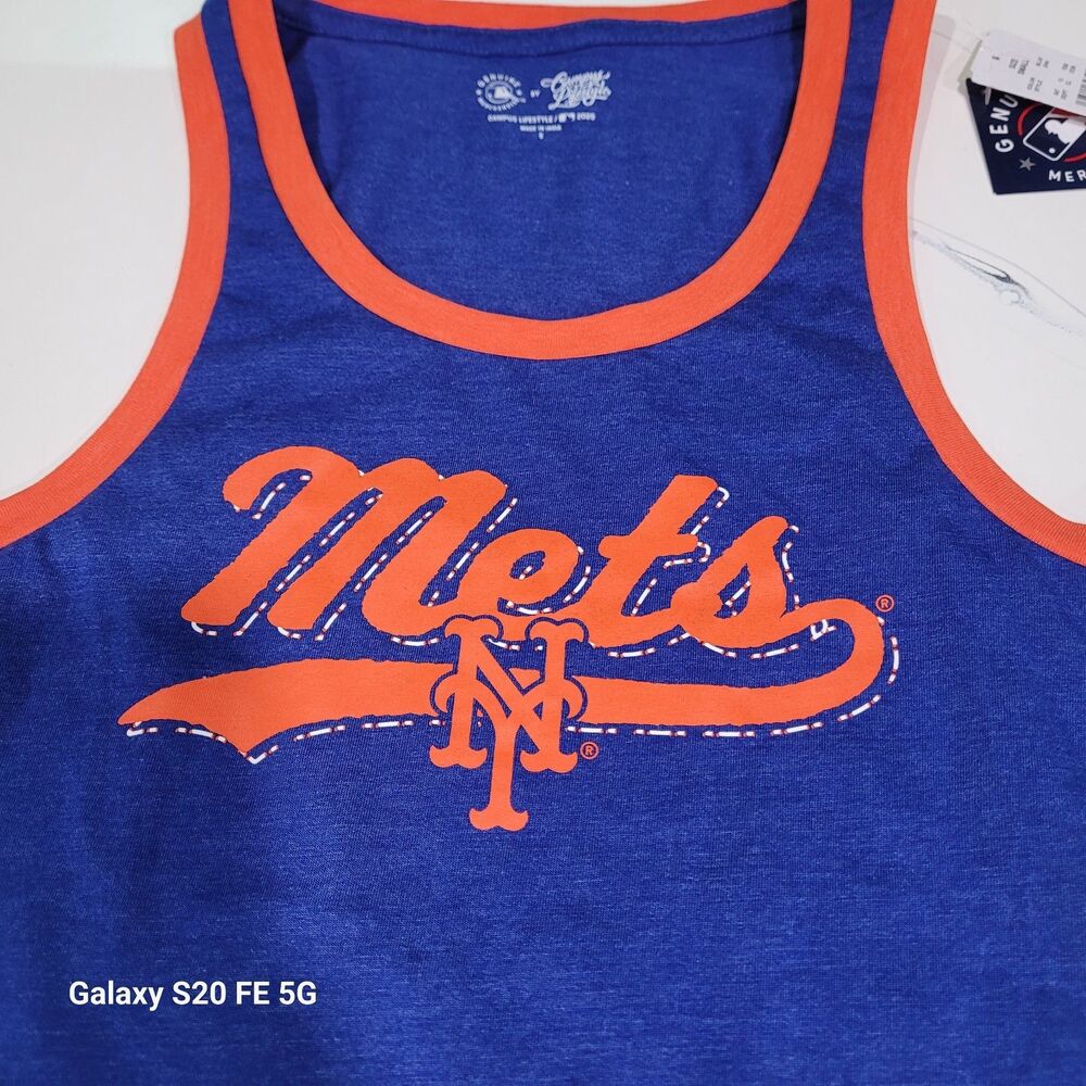 New With Tags New York Mets Tank Top Size Adult Small Royal Blue B16 - Picture 4 of 8